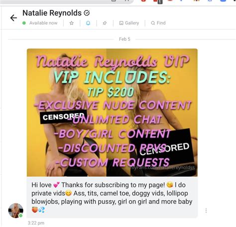 natelie reynolds nudes|Natalie Reynolds OnlyFans, Instagram & TikTok 